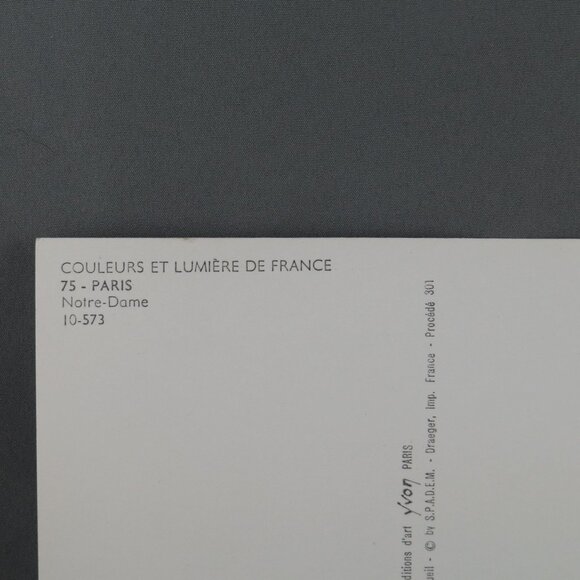 Vintage Postcard - Notre Dame Cathedral Paris - Yvon Paris - Picture 3 of 4